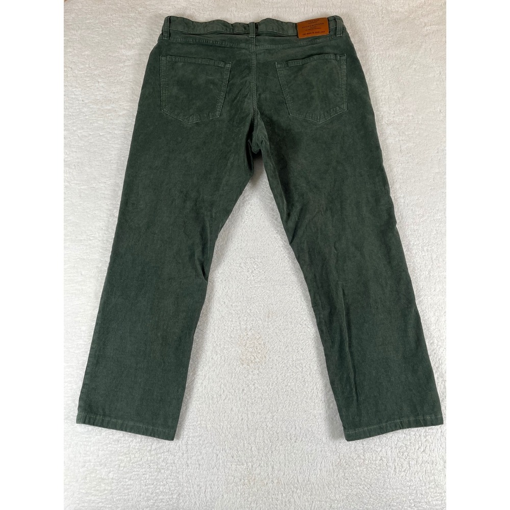 Lucky Brand 410 Athletic Slim Green Corduroy Pants Mens Sz 36 (37x28) Stretch - Picture 3 of 9
